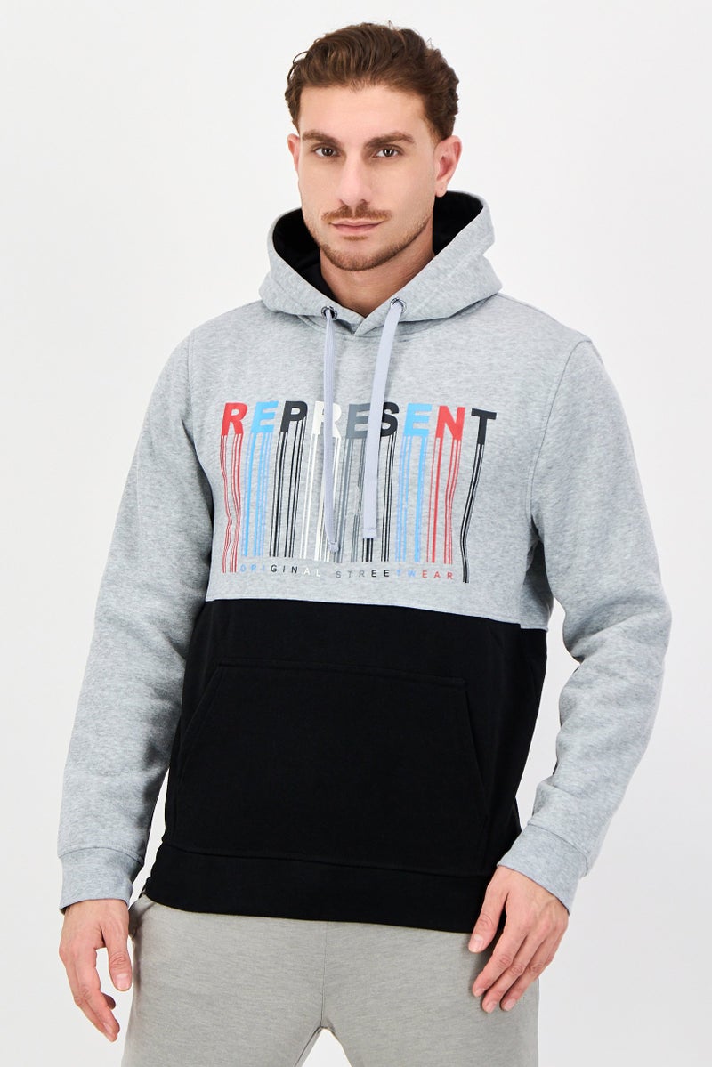 Akademiks Men Long Sleeve Graphic Print Hoodie, Multicolor - Image 1